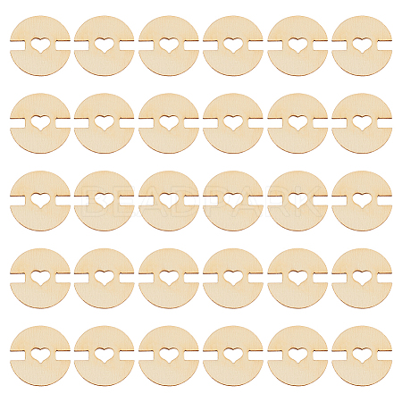 60Pcs Removable Wooden Pom Poms Buttons TOOL-AN0001-01-1
