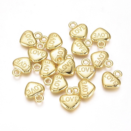 Electroplated Alloy Charms X-PALLOY-G267-03G-1