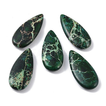Dyed Synthetic Imperial Jasper Pendants G-P529-07J-1