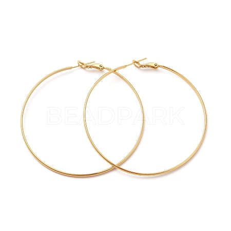 Rack Plating Brass Huggie Hoop Earrings EJEW-P226-18B-G-1