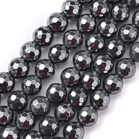 Non-Magnetic Synthetic Hematite Beads Strands HEMA-10D-4-1