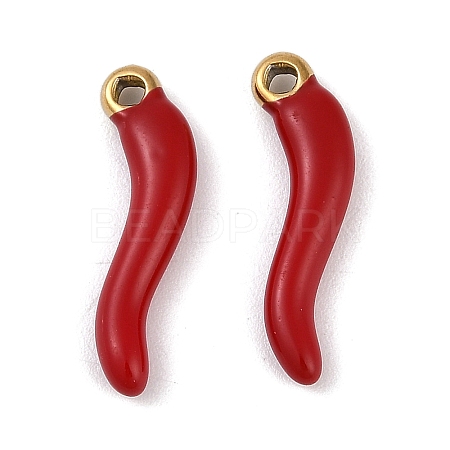 Ion Plating(IP) 304 Stainless Steel Enamel Pendants STAS-Z094-01C-1