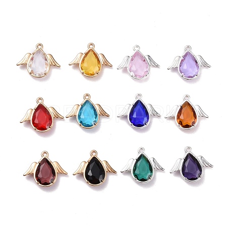 Faceted Glass Pendants GLAA-S191-001-NR-1