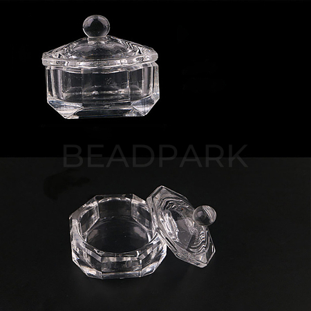Octagonal Nail Art Glass Dappen Dish MRMJ-T062-05-1