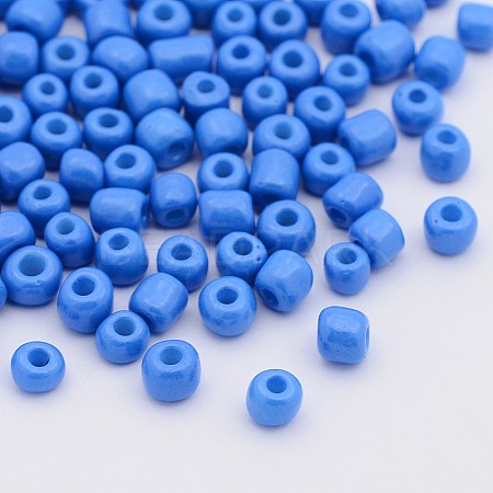 Baking Paint Glass Seed Beads SEED-US0003-4mm-K17-1