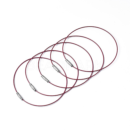 Steel Wire Bracelet Cord DIY Jewelry Making TWIR-R004-09-1