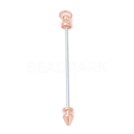 Alloy Bar Beadable Keychain for Jewelry Making DIY Crafts KEYC-A015-01RG-1