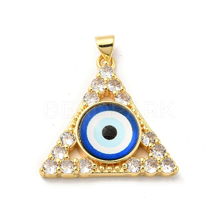 Golden Brass Pendants KK-L209-007G-03-1