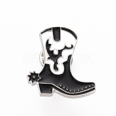 Rack Plating Alloy Enamel Brooches JEWB-S011-138-NR-1