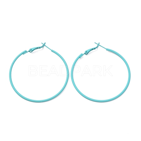 Baking Paint 201 Stainless Steel Hoop Earrings EJEW-P185-B01-03-1