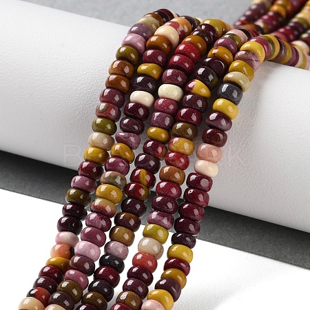 Natural Mookaite Beads Strands G-K343-C34-01-1