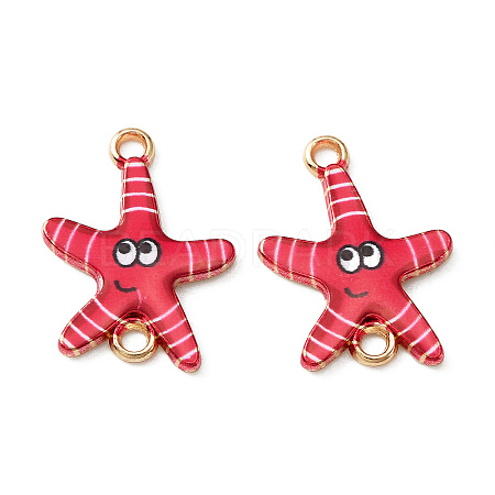 Ocean Theme Alloy Enamel Connector Charms FIND-CJC0017-15KCG-08-1