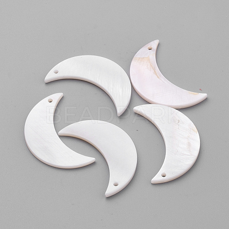 Plated Freshwater Shell Pendants SHEL-S269-20A-1