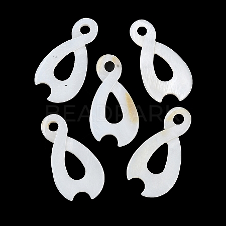 Natural Freshwater Shell Pendants BSHE-Z003-21-1