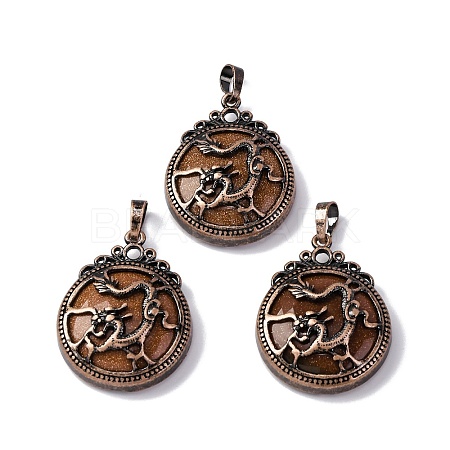Synthetic Goldstone Pendants G-A241-02R-18-1