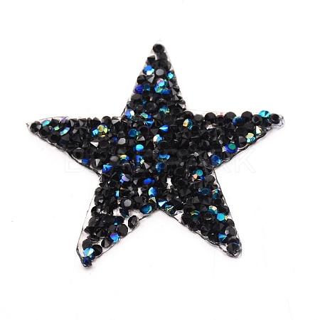 Star Glitter Hotfix Rhinestone DIY-WH0301-92B-01-1