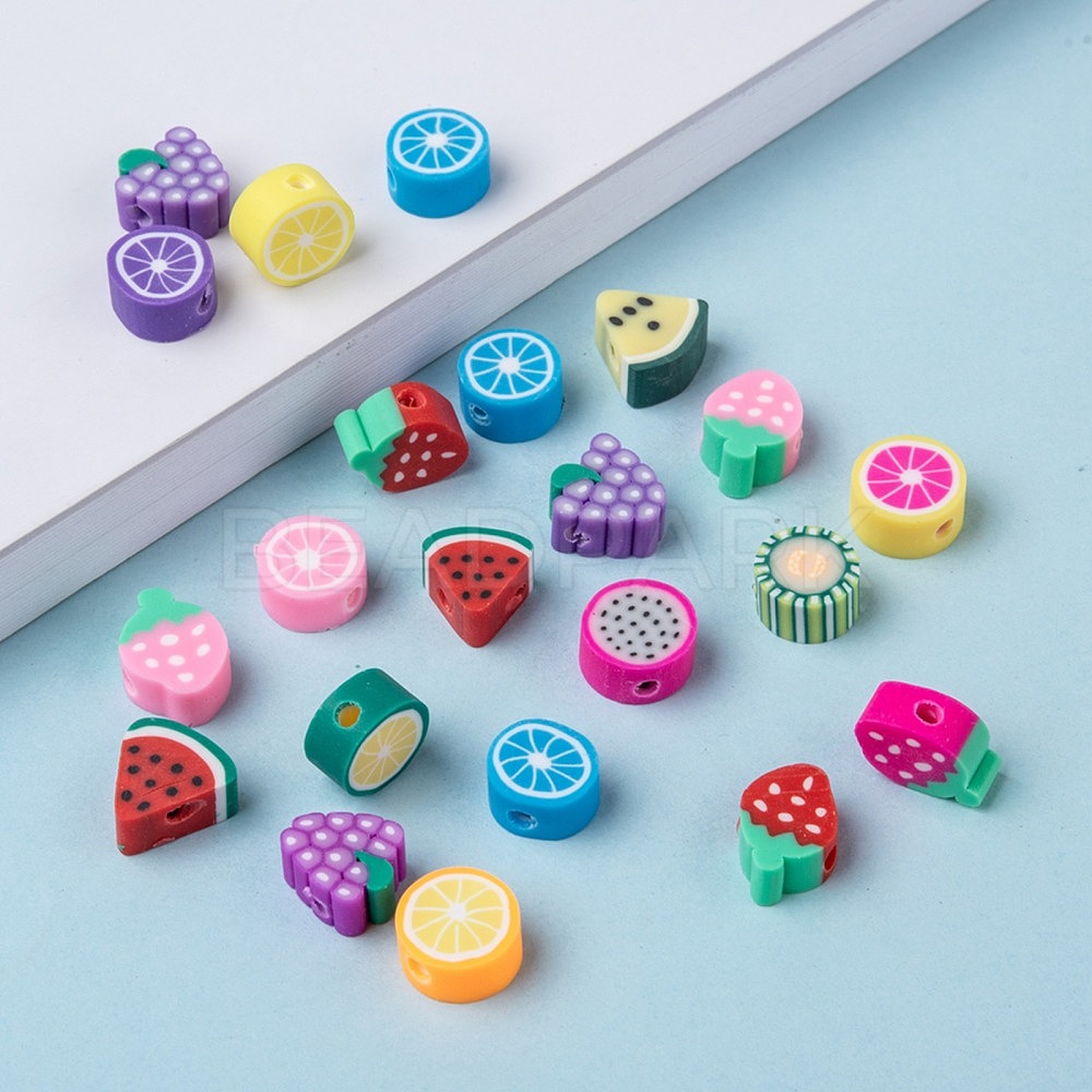 Handmade Polymer Clay Fruit Theme Beads - Beadpark.com