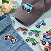 Cross Country Vehicle Polyester Computerized Embroidery Iron on/Sew on Patches PATC-WH0014-37-4