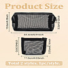 2Pcs 2 Styles Nylon Gauze Cosmetic Pouches with Zipper ABAG-LP0001--29B-2