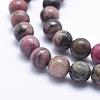 Natural Rhodonite Beads Strands G-G717-4mm-3