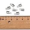 Tarnish Resistant 304 Stainless Steel Folding Crimp Ends X-STAS-R063-29-3