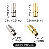 8 Sets 2 Colors Brass Locking Tube Magnetic Clasps KK-FS0001-61-4