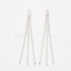 Brass Serpentine Chain Tassel Big Pendants X-KK-T035-133P-1