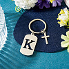 1Pc Stainless Steel Keychains KEYC-TADJ0001-08K-3