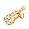 304 Stainless Steel Micro Pave Clear Cubic Zirconia Charms CU-CBAB6EC-21G-2
