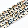 Electroplate Non-magnetic Synthetic Hematite Beads Strands G-L486-A-19-1