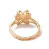 Brass Butterfly Thick Adjustable Ring for Women RJEW-P034-01G-3