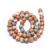 Synthetic Ocean White Jade Beads Strands G-S252-10mm-06-3