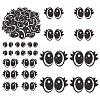 2 Bagds Oval Felt Craft Doll Eye DIY-FG0010-04A-6
