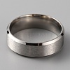201 Stainless Steel Plain Band Ring for Men Women RJEW-WH0010-06I-MP-2