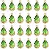 Transparent Glass Pendants GLAA-FZ0001-02G-1