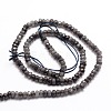 Dyed Natural Malaysia Jade Rondelle Beads Strands X-G-E316-2x4mm-09-2