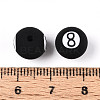 Handmade 8 Ball Polymer Clay Beads CLAY-N014-02B-05-3