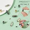 48Pcs 3 Colors Zinc Alloy Cord Ends FIND-PH0023-60A-5