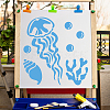 PET Plastic Drawing Painting Stencils Templates DIY-WH0244-105-5