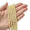 Eco-Friendly Dyed Glass Pearl Beads Strands HY-A008-6mm-RB071-4