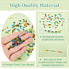 1800Pcs 18 Colors Frosted Glass Tube Beads FGLA-PH0001-09-4