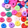 Handmade Polymer Clay Beads CLAY-R067-6.0mm-BM1-1