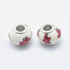 Handmade Polymer Clay European Beads CLAY-K002-A49-2