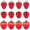 SUNNYCLUE 24Pcs 3 Styles Opaque & Transparent Resin Imitation Fruit Pendants RESI-SC0002-99-1