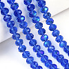 Electroplate Glass Beads Strands EGLA-A034-T3mm-L26-4