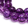 Dyed Round Natural Crackle Quartz Beads Strands G-K084-8mm-01B-2