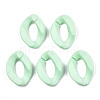 Opaque Spray Painted Acrylic Linking Rings X-OACR-S036-001A-I12-1