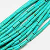 1 Strand Column Synthetic Turquoise Beads Strands X-TURQ-G120-4x13mm-15-1