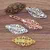 Brass Hair Barrettes OHAR-PW0001-199P-2