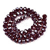 Electroplate Glass Beads Strands EGLA-A034-T3mm-A28-2